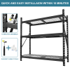 Garage Shelving Heavy Duty 72"H*77"W Garage Storage Shelves 6000LBS Heavy Duty Shelving Adjustable 3 Tier Metal Shelving for Garage Storage Shelving I