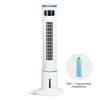Simple Deluxe Mist Tower Fan, 12 Speeds & 3 Modes Settings Standing Fan , 15 Hour Timing Closure Cooling Fan, Low Noise, 43 Inches, White