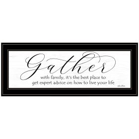 "Expert Advice" by Lori Deiter, Ready to Hang Framed Print, Black Print