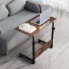 Rolling & Height adjustable P2 15MM Chipboard & Steel Side Table with Baffle