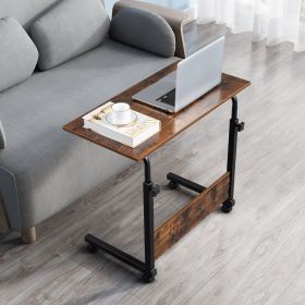 Rolling & Height adjustable P2 15MM Chipboard & Steel Side Table with Baffle