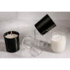 EOTW Candle Supply 10 oz. Empty 12 Pack Luxury Glossy Black Jars for Candle Making.