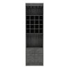Bar Cabinet Modoc, Living Room, Smokey Oak