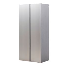 Nova Series Wood Utility Storage Garage Cabinet in Metallic Gray / Nova Series Wall Mounted Wood Utility Storage Garage Cabinet in Metallic Gray (32 i