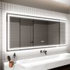 LED Bathroom Mirror, 32x72 inch Bathroom Vanity Mirrors with Lights, Mirrors for Wall with Smart Touch Button, Anti-Fog, Memory Function, Stepless Dim