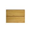Alice30-106, Wall mount cabinet WITHOUT basin, Natural oak color, with two drawers
