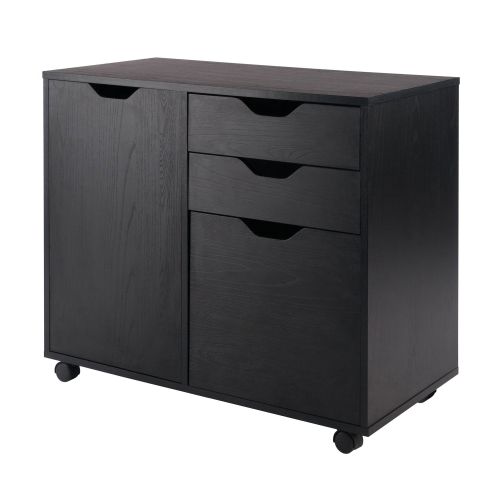 Halifax Wide Storage Cabinet; 2-Drawer; Filing Cabinet; Black Halifax Wide Storage Cabinet; 2-Drawer; Filing Cabinet; Black