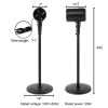 Simple Deluxe Metal Drum Jet Fan, Indoor and Outdoor Pedestal Fan, 6-speed Rotatable Fan, with Remote Control, Suitable for Bedroom, Living Room and O