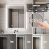 LED Bathroom Mirror, 36x48 inch Bathroom Vanity Mirrors with Lights, Mirrors for Wall with Smart Touch Button, Anti-Fog, Memory Function, Stepless Dim