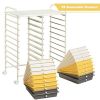 20 Drawer Rolling Storage Cart Tools Scrapbook Paper Office School Organizer Yellow