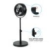 Simple Deluxe Industrial Retro Pedestal Fan, 360¬∞ Rotatable Stand Fan, 3 Speed Adjustable, Adjustable Height Pedestal Stand Fan Suitable for Industri
