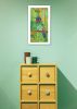 "Purple Throated Mountain Gem" By Lisa Morales, Printed Wall Art, Ready To Hang Framed Poster, White Frame