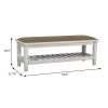 Antique White Bench