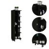 Portland 5-Shelf Tall Cabinet Black Wengue