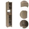 Brighton 1-Shelf Linen Cabinet Light Oak