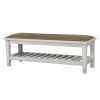 Antique White Bench