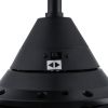 30 In Intergrated LED Ceiling Fan Lighting with Matte Black ABS Blade