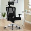 Office Chair, Ergonomic Home Office Desk Chairs, Swivel Chair with 2DLumbar Support and 3D Headrest,Mesh Comfortable Work Chair Adjustable 3D Armrests