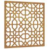 Patio Wall Decoration 21.7"x21.7" Corten Steel Moorish Design