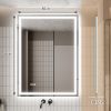 LED Bathroom Mirror, 36x48 inch Bathroom Vanity Mirrors with Lights, Mirrors for Wall with Smart Touch Button, Anti-Fog, Memory Function, Stepless Dim