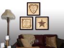 "Love Begins at Home Collection" 3-Piece Vignette By Linda Spivey, Printed Wall Art, Ready To Hang Framed Poster, Black Frame