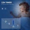 37.75" Tower Fan for Bedroom Cooling with Aroma Diffuser, 70¬∞ Oscillating, 12 Hour Timer, LED Sensor Panel, and Remote Control, Black