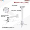 5 Core White Projector Stand Ceiling Wall Mount Universal Projectors Adjustable w Mounting Bracket -  PS 01 WH