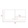 Brookeline Rectangle 2-Door Wall Cabinet White and Smokey Oak
