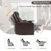 Power Motion Recliner with USB Charging Port and Hidden Arm Storage 2 Convenient Cup Holders Design and 360¬∞ Swivel Tray Table,Brown (old sku: SG0006