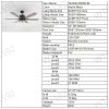 52 Inch Indoor Modern LED Ceiling Fan with Light and Remote Control, Reversible 6 Blades , Reversible Motor - (Matte Black)