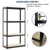 Storage Shelves - 4 Tier Adjustable Garage Storage Shelving, Heavy Duty Metal Storage Utility Rack Shelf Unit for Warehouse Pantry Closet Kitchen, 23.