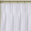 Newport Blackout Curtains for Bedroom, Linen Curtains for Living Room, Window Curtains, Room Darkening Curtains 84 Inches Long, White