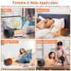 Small Electric Space Heater Portable Mini PTC Ceramic Space Heater Fan w/ Tip-Over