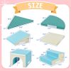 Soft Climb and Crawl Foam Playset 9 in 1 , Safe Soft Foam Nugget Block for Infants, Preschools, Toddlers, Kids Crawling and Climbing Indoor Active Pla