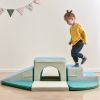 Soft Climb and Crawl Foam Playset 9 in 1 , Safe Soft Foam Nugget Block for Infants, Preschools, Toddlers, Kids Crawling and Climbing Indoor Active Pla