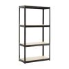 Storage Shelves - 4 Tier Adjustable Garage Storage Shelving, Heavy Duty Metal Storage Utility Rack Shelf Unit for Warehouse Pantry Closet Kitchen, 23.