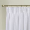 Newport Blackout Curtains for Bedroom, Linen Curtains for Living Room, Window Curtains, Room Darkening Curtains 84 Inches Long, White