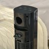 37.75" Tower Fan for Bedroom Cooling with Aroma Diffuser, 70¬∞ Oscillating, 12 Hour Timer, LED Sensor Panel, and Remote Control, Black