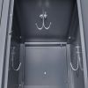 3 Door 72"H Metal Lockers With Lock for Employees,Storage Locker Cabinet for Home Gym Office School Garage,Gray