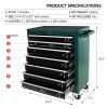 7-Drawer Rolling Tool Cart, Rolling Tool Box on Wheels, Lockable Home Repair Tool Storage Organizer, Tool Chest Cabinet for Mechanic, Garage