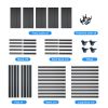 H72 * W35.4 * D15.7 Heavy Duty Storage Shelves Adjustable 5-Tier Metal Shelving Unit with Wheels for 2500LBS Load Kitchen, Garage, Pantry, and More