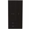 Rowaton 2-Drawer 3-Door Armoire Black Wengue