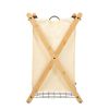 Oceanstar X-Frame Bamboo 3-Bag Laundry Sorter, White