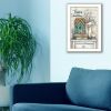 "Home Sweet Home" By Mary June, Printed Wall Art, Ready To Hang Framed Poster, White Frame