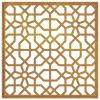 Patio Wall Decoration 21.7"x21.7" Corten Steel Moorish Design