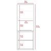 Kingston Rectangle 2-Shelf Medicine Cabinet Light Oak