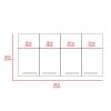 Stockton Rectangle Four Swing Doors Wall Cabinet Black Wengue