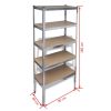 Storage Rack Garage Storage Shelf 5 pcs