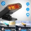 12V 150W Portable Car Heater Heating Fan 2 In 1 Defroster Defogger Demister Windshield Heater Automotive Cooling Fan with Air Purification 360¬∞ Rotat