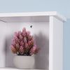 Wall Mount Medicine Cabinet with a Door, Wooden Bathroom Storage Cabinet with Adjustable Shelf